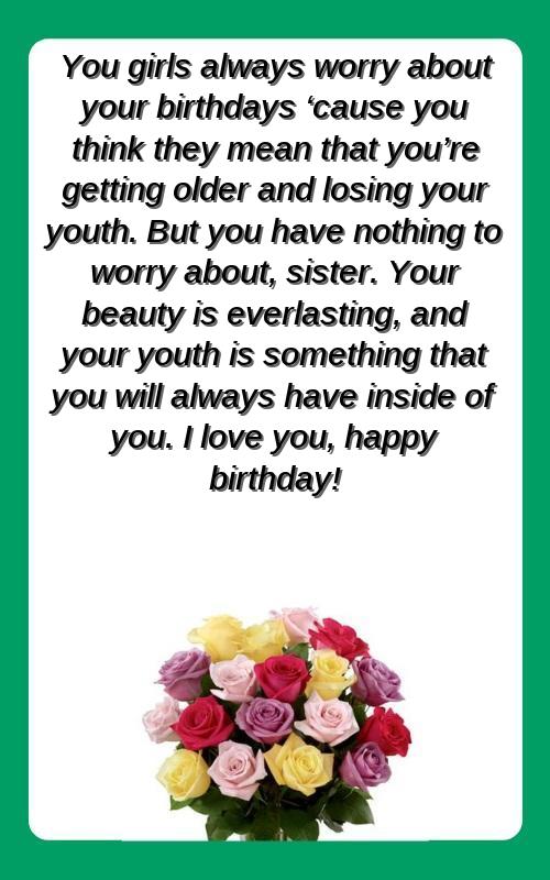 beautiful birthday quotes for sister